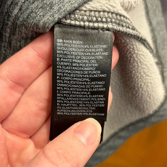 The North Face 3/4 Zip Long Sleeve Grey - Picture 11 of 12